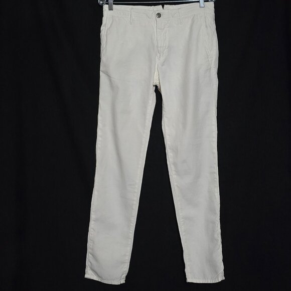 Incotex Slim Fit Men's Linen Blend Slacks - Ivory - Sz 32* - Picture 1 of 4